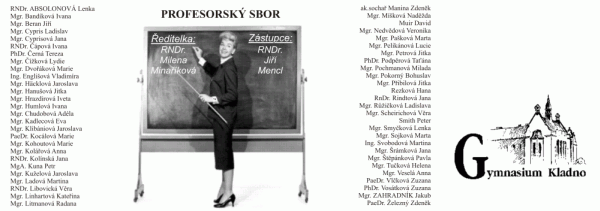 Pozvánka - profesorský sbor