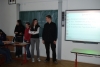 Tereza, Pavla, Petra a Matěj během prezentace